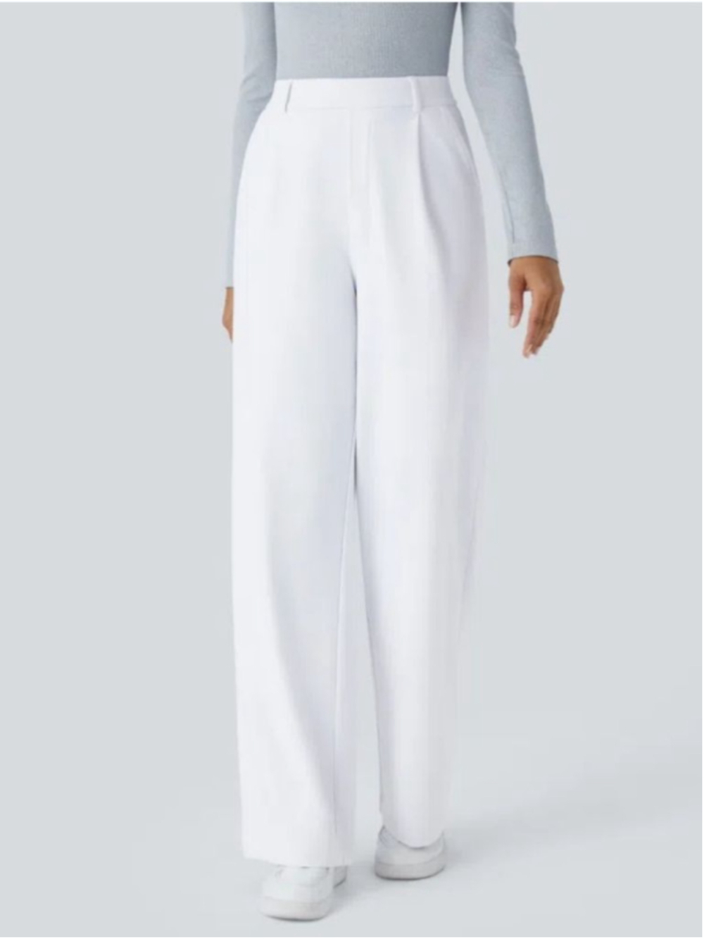 Halara Flex™️ Daystretch High-waisted Work Pants M White Stretchy Comfy